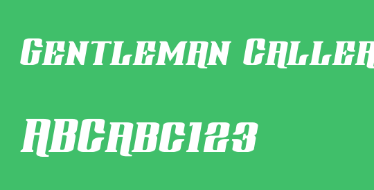 Gentleman Caller Expand Italic