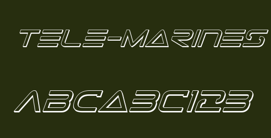 Tele-Marines 3D Italic