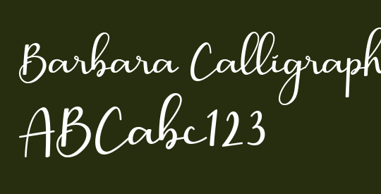 Barbara Calligraphy