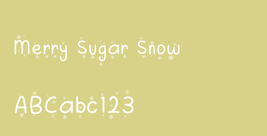 Merry Sugar Snow