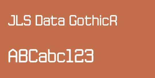 JLS Data GothicR