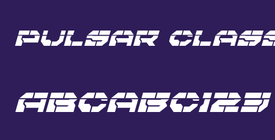 Pulsar Class Laser Italic