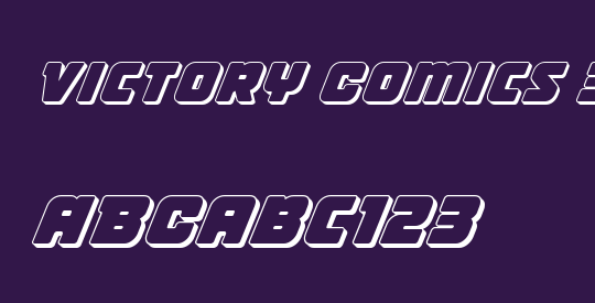 Victory Comics 3D Italic