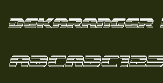 Dekaranger Platinum Italic