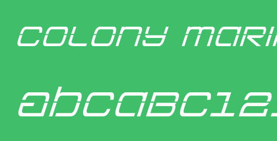 Colony Marines Laser Italic