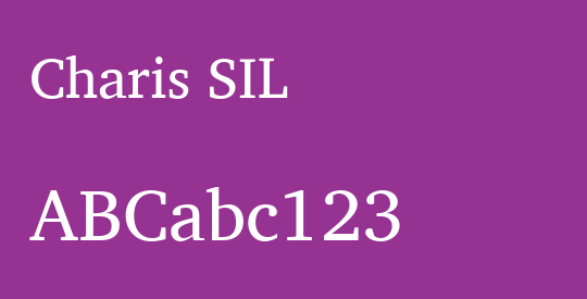 Charis SIL