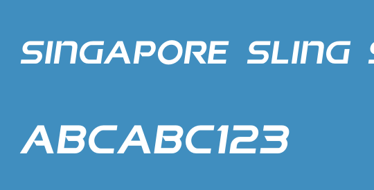 Singapore Sling Semi-Italic