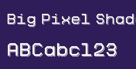 Big Pixel Shadowed Demo