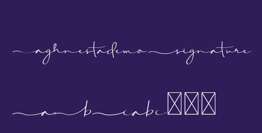 Aghnestademo Signature