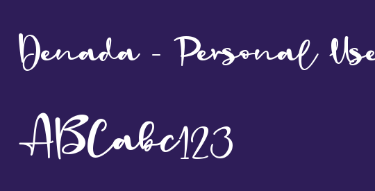 Denada - Personal Use