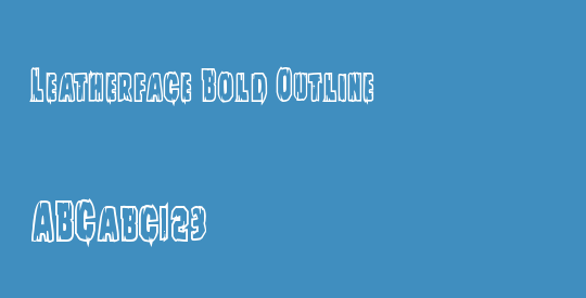 Leatherface Bold Outline