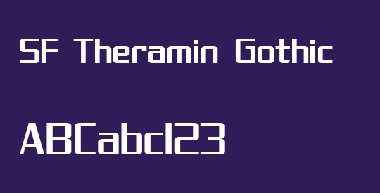 SF Theramin Gothic
