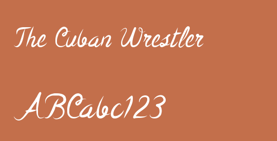 The Cuban Wrestler