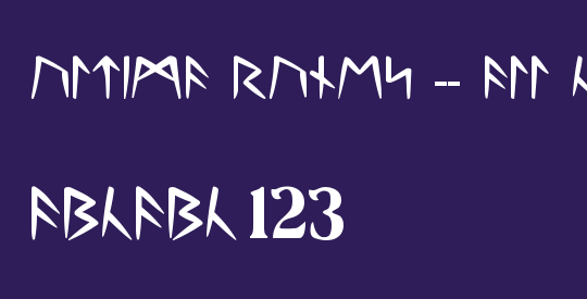 Ultima Runes -- ALL CAPS