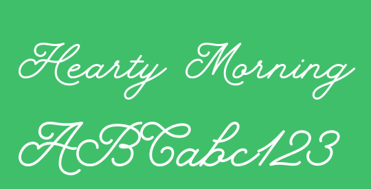 Hearty Morning - Personal Use