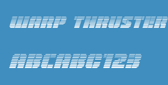 Warp Thruster Gradient Italic