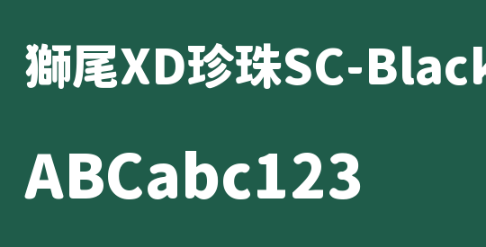 獅尾XD珍珠SC-Black