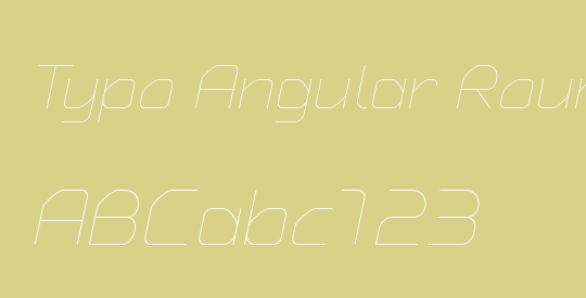 Typo Angular Rounded Thin Demo