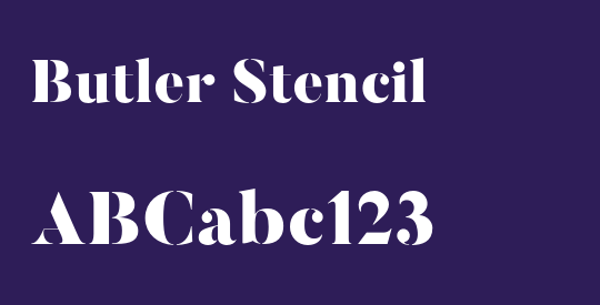 Butler Stencil