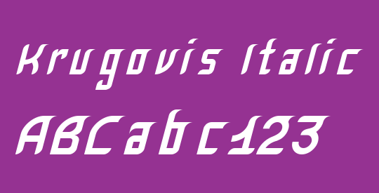 Krugovis-Italic