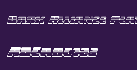 Dark Alliance Platinum Italic