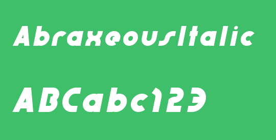 AbraxeousItalic