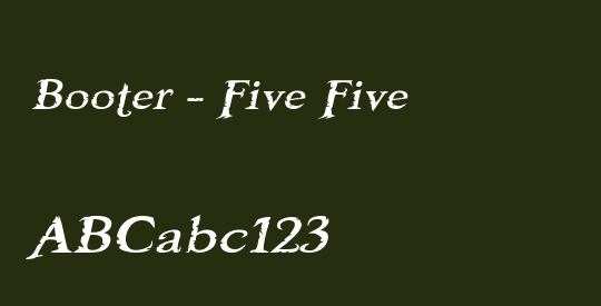 Booter - Five Five