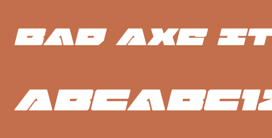 Bad Axe Italic