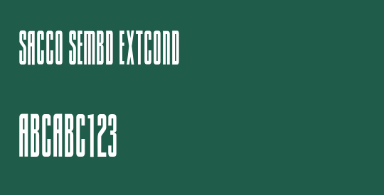 Sacco SemBd ExtCond 