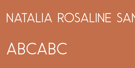Natalia Rosaline Sans Demo