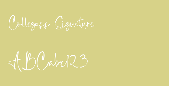 Collegass Signature