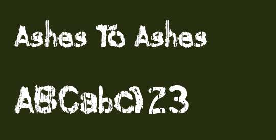 Ashes To Ashes