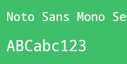 Noto Sans Mono SemCond Med