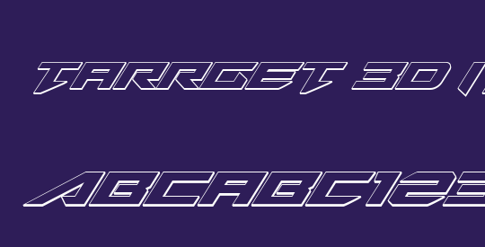 Tarrget 3D Italic