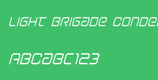 Light Brigade Condensed Italic