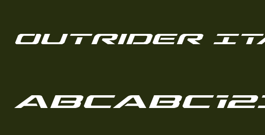 Outrider Italic