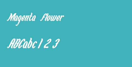 Magenta Flower
