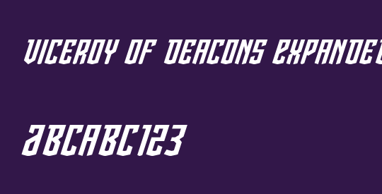 Viceroy of Deacons Expanded Italic