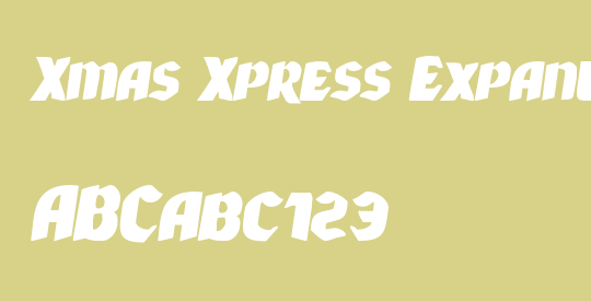 Xmas Xpress Expanded Italic