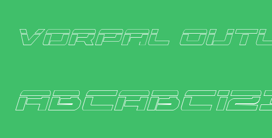 Vorpal Outline Italic