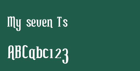 My seven Ts