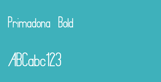 Primadona Bold