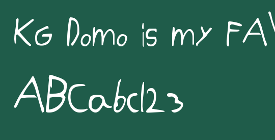 KG Domo is my FAVORITE