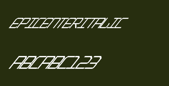 EpicenterItalic