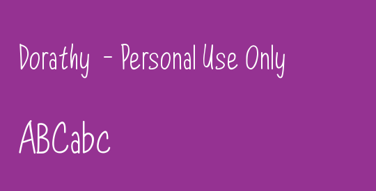 Dorathy  - Personal Use Only