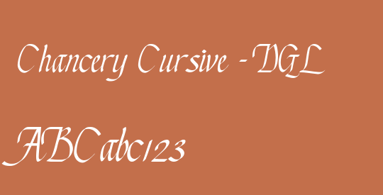 Chancery Cursive - DGL