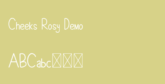 Cheeks Rosy Demo