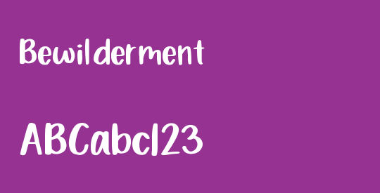 Bewilderment