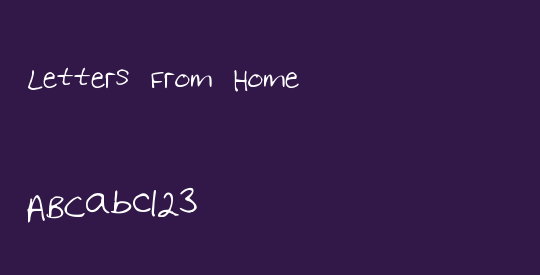 Letters From Home