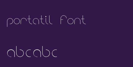 portatil font